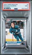 2024 TOPPS NOW NHL STICKERS #6 MACKLIN CELEBRINI PSA 9