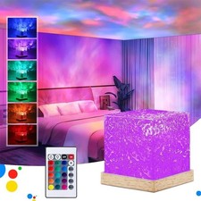RGB 16 Colors NIGHT LIGHT | CUBE NORTHERN LIGHTS | W/REMOTE LED ATMOSPHERE LAMP