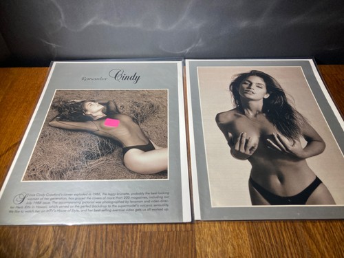 1994  Vintage  Original Print Ad   (2Piece)       Remember   Cindy Crawford