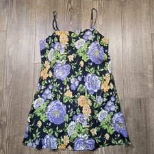 Farm Rio Babydoll Mini Dress Womens M Tropical Beachy Whimsigoth Boho Resortwear