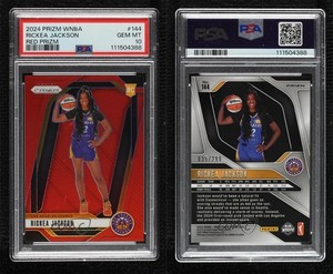 2024 Panini Prizm WNBA Red /299 Rickea Jackson #144 PSA 10 GEM MT Rookie RC