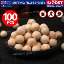 100pcs Cedar Mothballs Natural Scented Insect Repellent Safe Effective AU