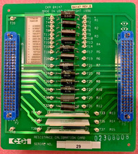 NEW ELECTRO SCIENTIFIC INDUSTRIES ESI P/N 84147 RESISTANCE CALIBRATION CARD