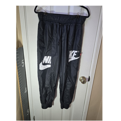 Nike Men's Black Jogger Pants Size M Gym & Training Drawstring AJ2976-010