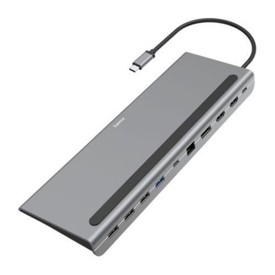 Hama Connect2office Pro USB-C 10-in-1 Dockingstation - USB-C PD Power USB-C Dat