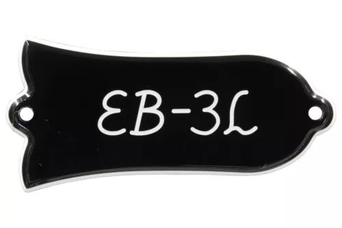 Engraved "EB-3L" Truss Rod Cover for Gibson Bass Guitars 2ply B/W
