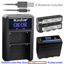 Kastar Battery LCD Dual Charger for Sony Camcorder CCD-TR87 CCD-TR8E CCD-TR910