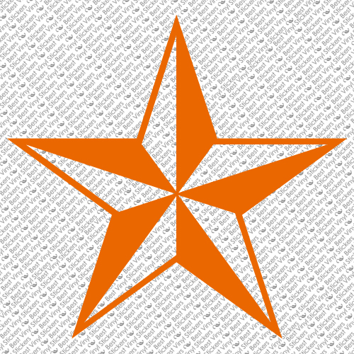 CUSTOM NAUTICAL STAR CAR HOME DECORATION WINDOW VINYL DECAL STICKER (ST-03)