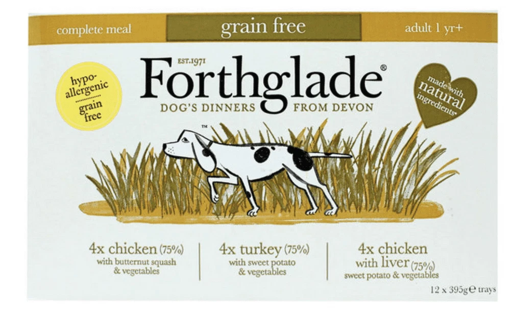 Forthglade Natural Grain Free Complete Wet Dog Food Poultry Variety (Pack of 12)