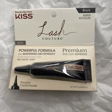 Kiss Lash Adhesive BLACK Premium Eyelash Adhesive With Soothing Oat Extract