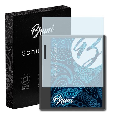 Bruni 2x Folie für Onyx Boox Leaf 2 Schutzfolie Displayschutzfolie