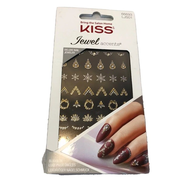Kiss JEWEL Accents Deluxe Nail Jewelry Strips 66693 Salon Style for