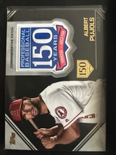 2019 Topps 150 Years Commemorative Patch ALBERT PUJOLS #’d 75/150 Cardinals