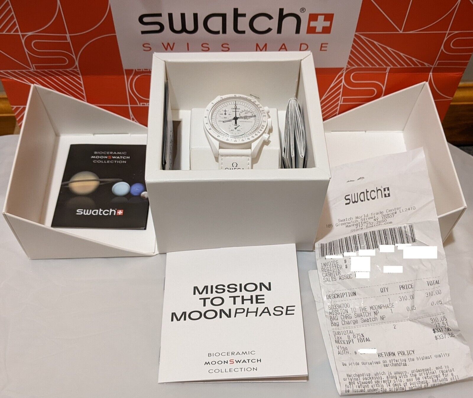 Snoopy x OMEGA x Swatch BIOCERAMIC WHITE(Swatch x Omega Snoopy x OMEGA x Swatch BIOCERAMIC WHITE(Swatch x Omega