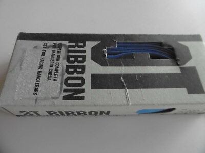 3ttt Ribbon Cork Soft Handlebar Tape Blule+ Dust Caps Made In Italy NOS
