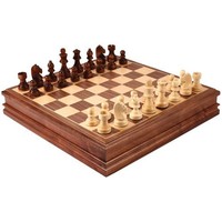 Catherine Chess Inlaid Wood Board Game With Wooden Pieces - 15 Inch Set, New, Fr on sale Catherine Chess Inlaid Wood Board Game With Wooden Pieces - 15 Inch Set, New, Fr on sale