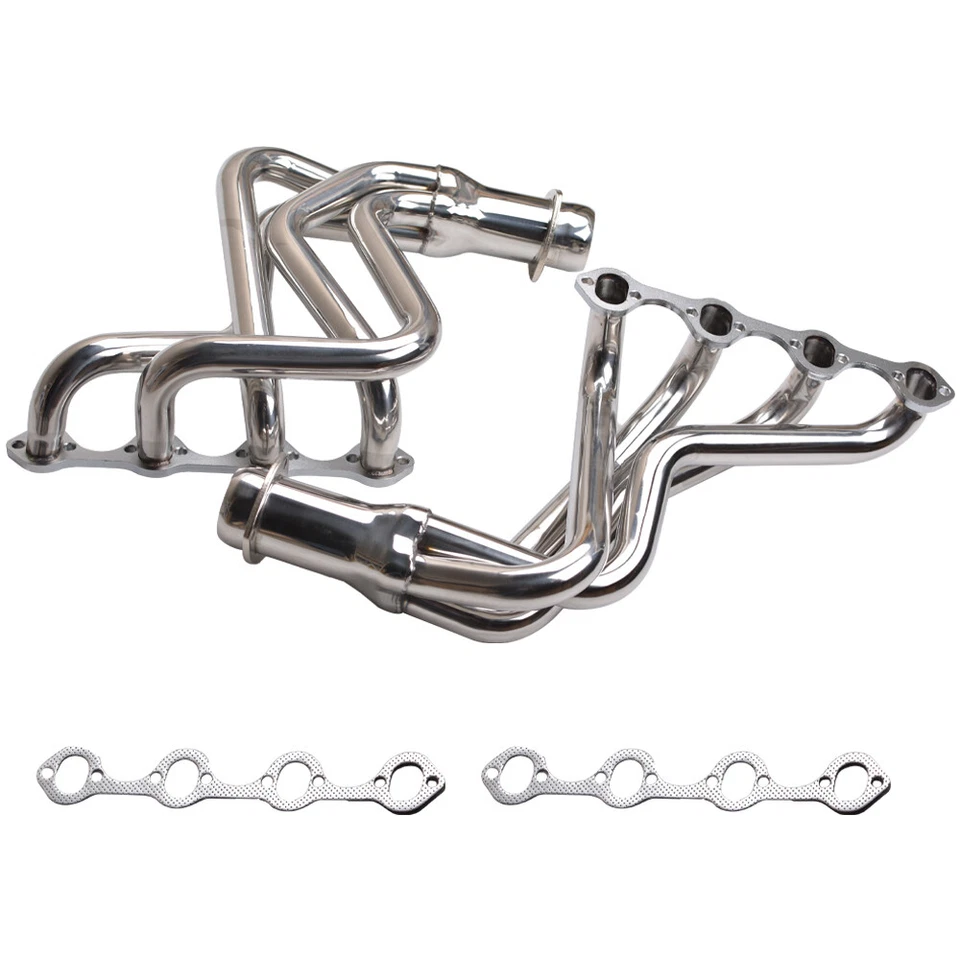 Cabezales colector de escape de acero inoxidable para Ford F100 1969-79 tracción trasera 302 W 5,0 L V8 Foto 3 de 4