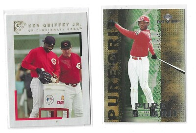 Ken Griffey R-2000 Topps Gallery-Art of Collecting-2000 U.D. MVP Pure Grit-NM+