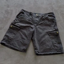 Vintage DC Skateboard Shorts Mens 36 Black Jeans Denim Cargo Lined Bum Saver