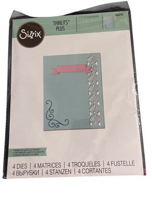 Sizzix Thinlits Plus Card Essentials Die Cut Set Card Scrapbooking #664791