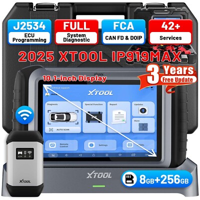 XTOOL IP919MAX Car Diagnostic Scanner Tools J2534 Programming IMMO Key Coding