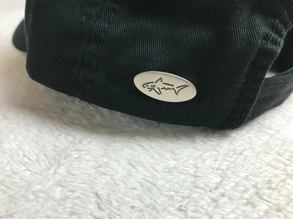 Greg Norman Collection The Shark Embroidered Golf Hat Adjustable Black NEW - Image 3 of 4