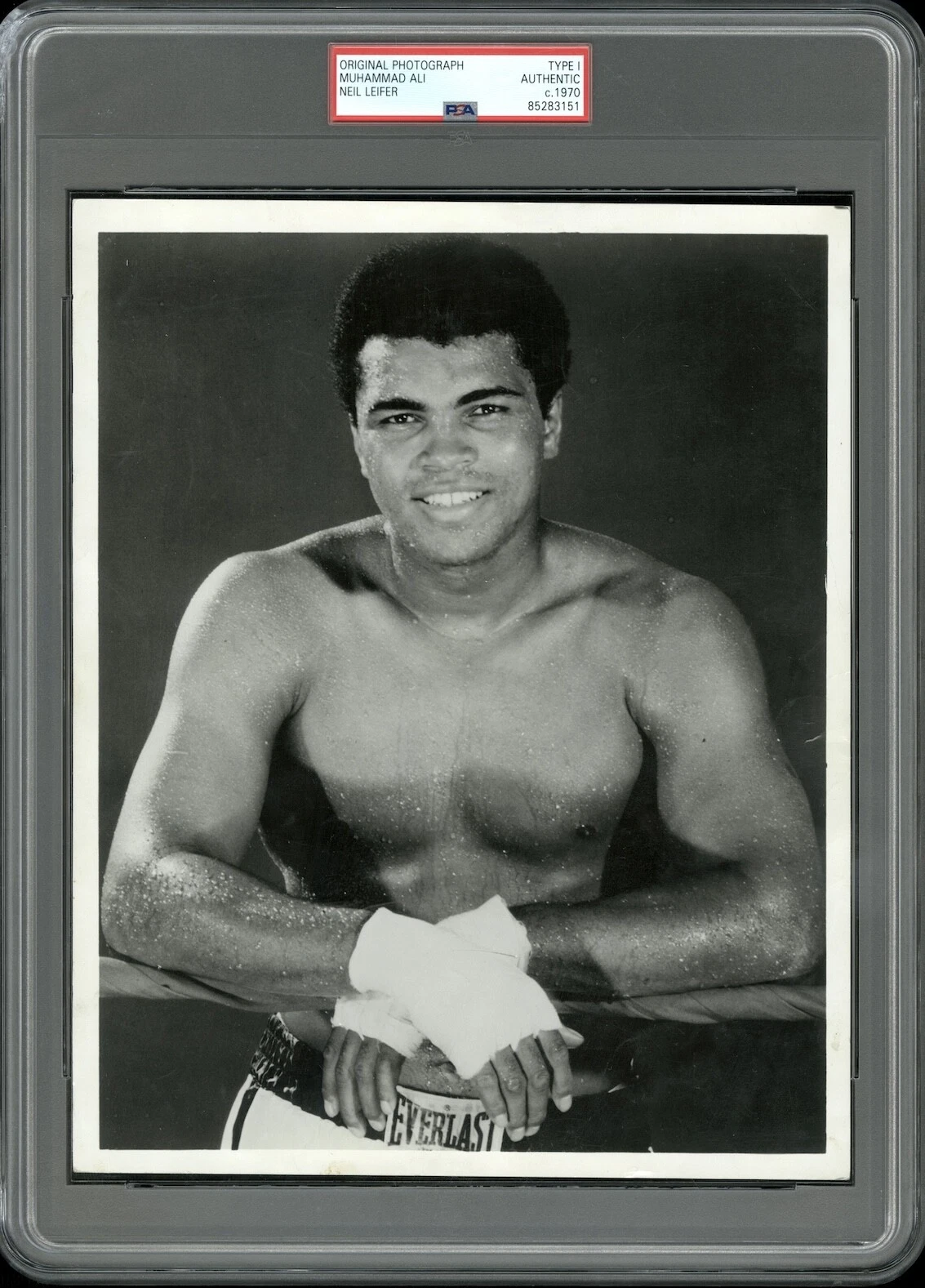 Muhammad Ali 1970 Boxing Type 1 Original Photo PSA/DNA *RARE by Neil Leifer* - 画像1/2