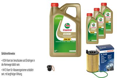 BOSCH Ölfilter 8 L Castrol EDGE FST 5W-30 LL für VW Touareg 3.0 V6