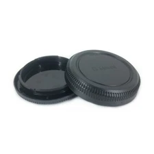 Rear Lens Cap + Front Body Cover for Fujifilm G Mount GFX 100 GFX50S 50R Camera