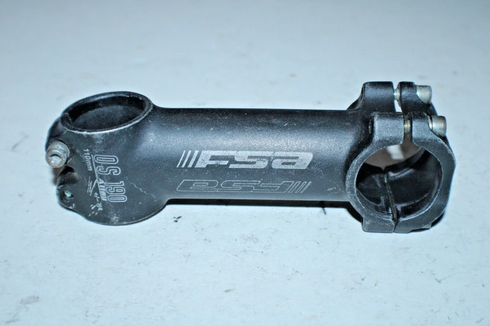 FSA OS 190 Bike Stem 1 1/8" Threadless 110mm +/-6º Rise 31.8mm MTB USA Shipper - Image 2 of 4