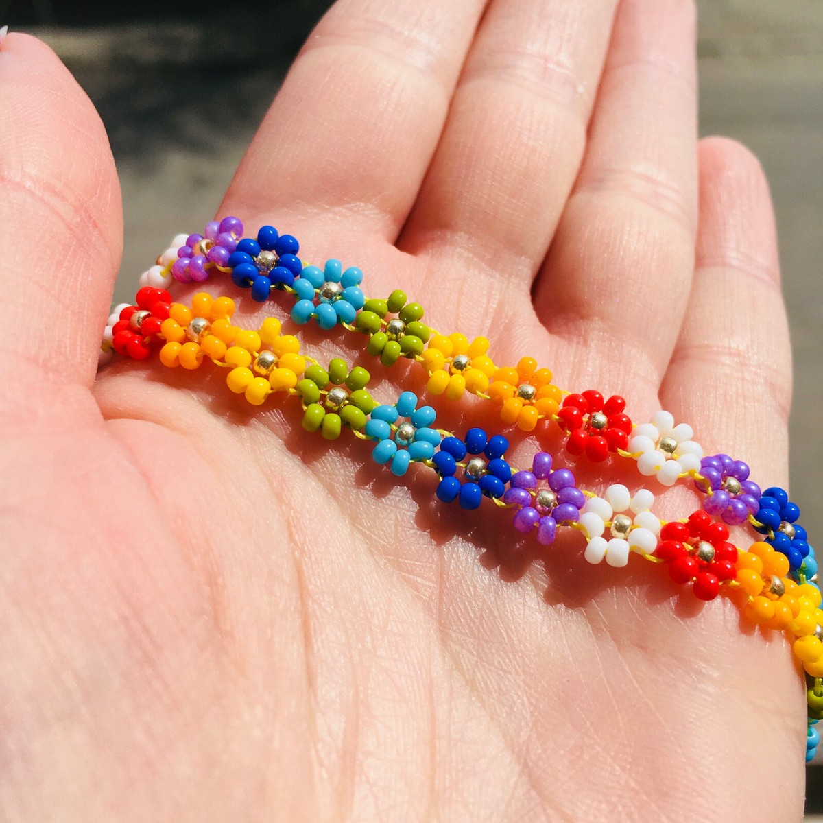 NEWJEANS着用 [NIRO] RAINBOW DAISY BEADS BRACELET #61 il_1080xN.4961058405_4cuj.jpg
