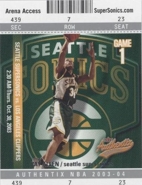 2003-04 Fleer Authentix - Ray Allen #91