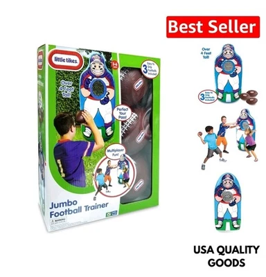 Little Tikes Jumbo Indoor /Outdoor Inflatable Football Trainer Over 4 Feet Tall - Image 1 of 4