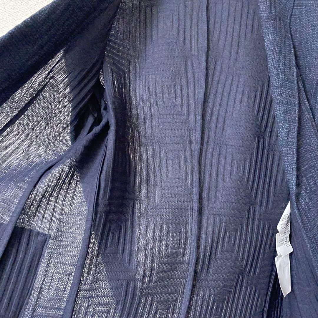 Stylish Navy Geometric Pattern Formal Jacket Men'… - image 7