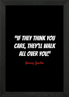Harvey Specter Zitate gerahmtes Wandbild Poster Leinwanddruck Bild