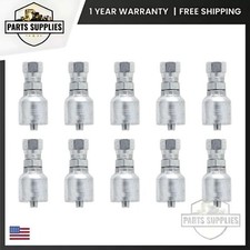 10643-10-8 Set of 10 1/2" Hose x 5/8" Female JIC Swivel Hydraulic Hose Fittings