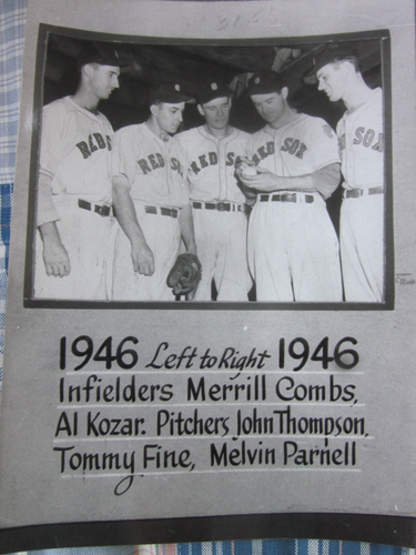 7 Boston Red Sox 1946 American League Champions Team Photo & Tickets (Repro) - Picture 7 of 14