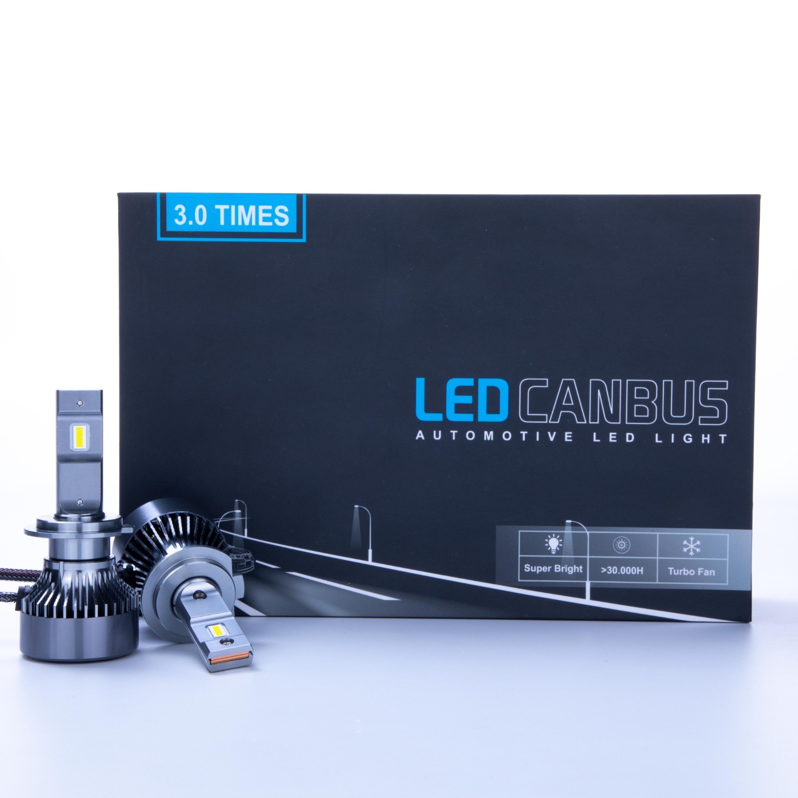 Lampade Lampadine LED H7 110W 24000LM Canbus Kit 2 Pz Fari Auto Moto Camion - Miniatura 12