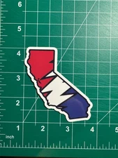 California Stealie - Grateful Dead - Laminated Vinyl Sticker - 2.5"x3"