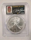 2026 Silver Eagle MS70 Legends Of Life Pete Rose Signed