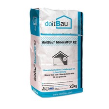 doitBau MineralTOP WDVS Scheibenputz Putz Fassadenputz Edelputz Fassade weiß