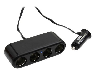 AIV Zigarettenanzünder-Verteiler 4-Fach 5A Steckdosen-Adapter Doppel-Steckdose
