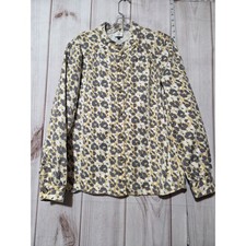 Cabi Leopard Print Button Down Providence Jacket Women's Size M