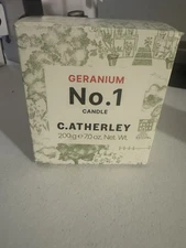 C. Atherley Candle Geranium No.1 7.0 Oz Candle Made In England Hard To Find