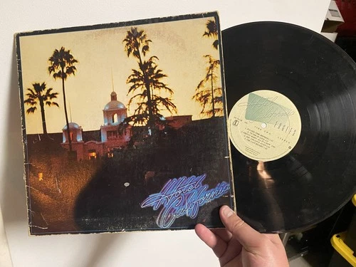 Vintage 1976 Eagles Hotel California LP Vinyl Record 7E-1084