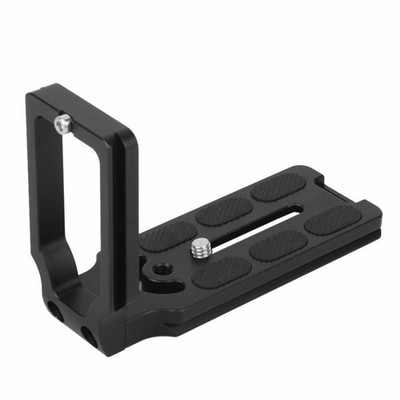 Metal L-shaped Quick Release Plate Bracket Grip With 1/4'' Screw For SLR Camera