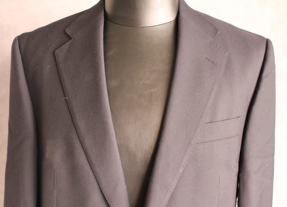 Abrigo deportivo Aquascutum para hombre con botones dorados talla 42R 100 % lana azul marino Foto 2 de 4