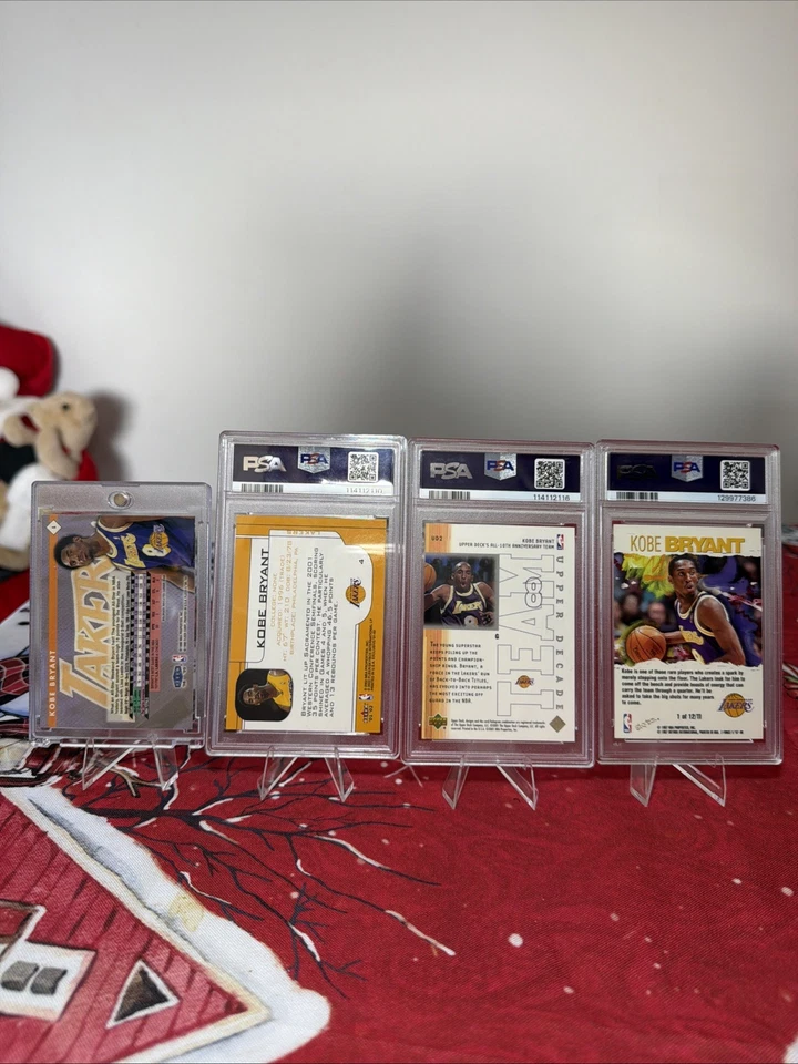 Lote de cartas graduadas Kobe Bryant Los Angeles Lakers Fleer Ultra Upper Deck Fleer Foto 2 de 2