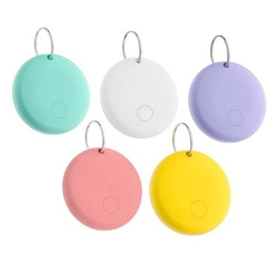 Mini Smart Tags Tracker Work with Apple Find My (iOS Only), 5 Pack Macaroon