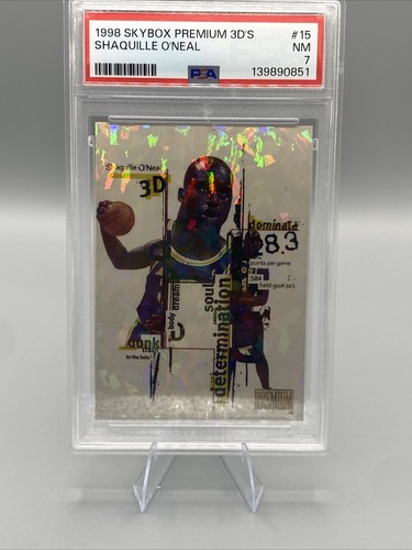 Shaquille O'Neal 1998 Skybox Premium 3D's card
